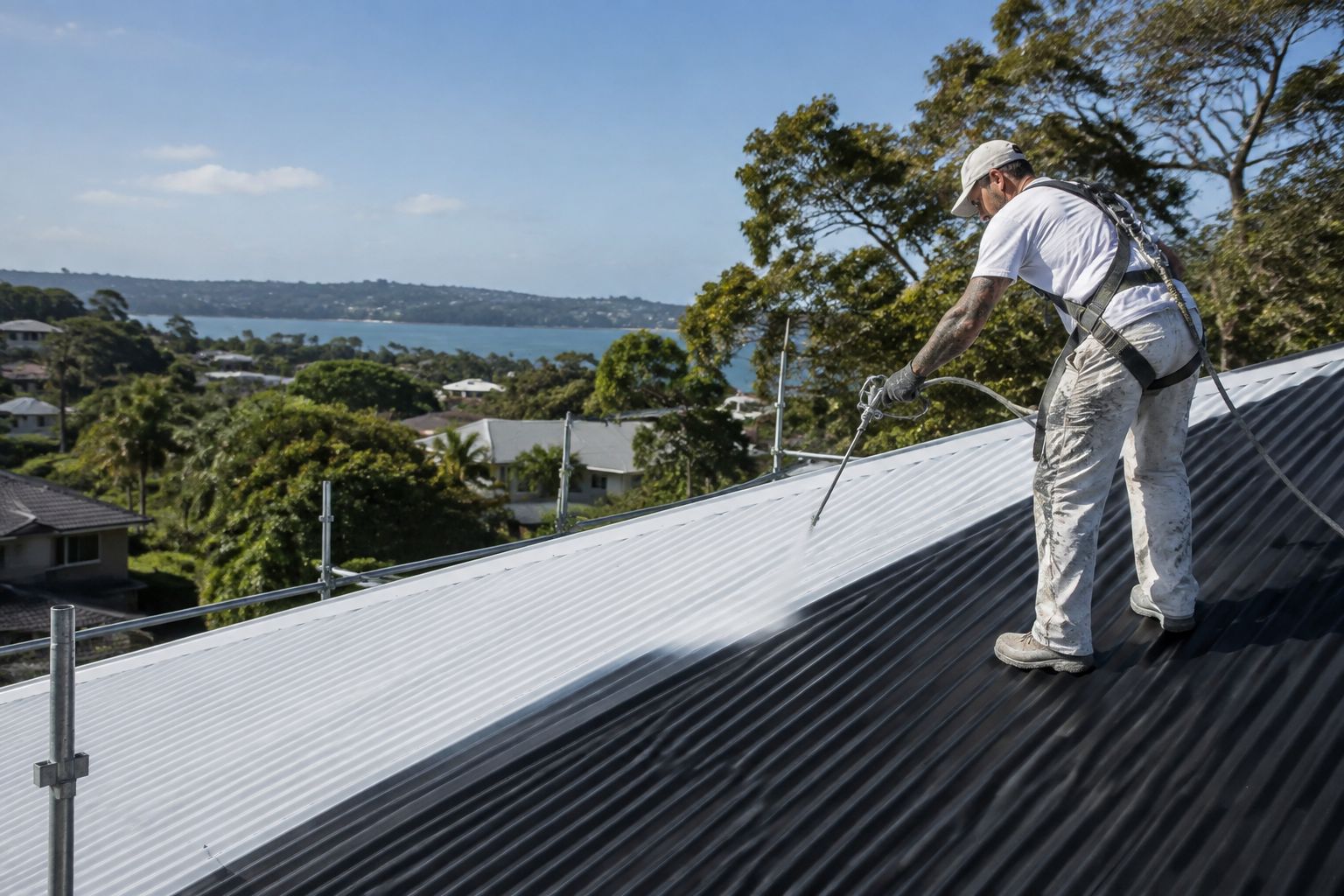 Roof Painting services by Solid Point Projects Ltd in Auckland and the North Shore